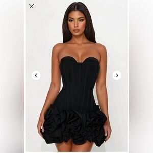 Fashion Nova Strapless Bandage Dress